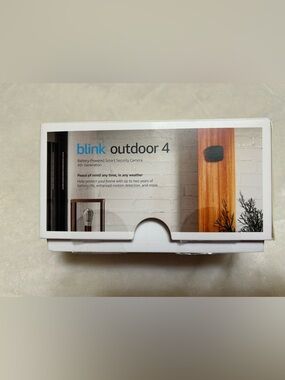 Blink Outdoor 4 Battery-Powered Smart Security Camera -black for Amazo never use